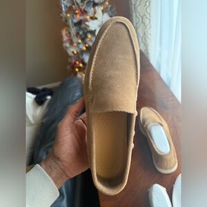 Old Money Men's Tan Suede Loafers